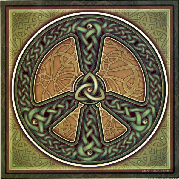 Celtic Peace Illumination Art - WST-IA05