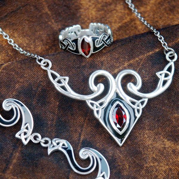 Silver Celtic Fire Bracelet - BRC-159 picture