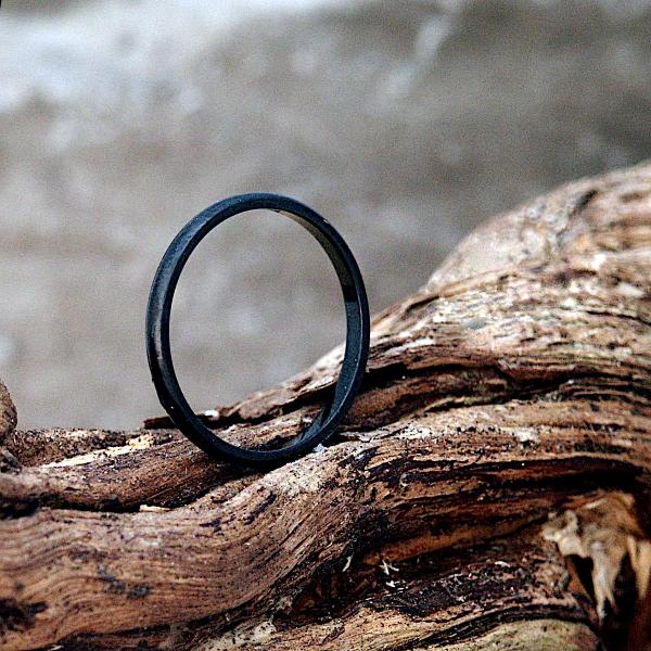 Basic Black Narrow Ring - RST-A440 picture