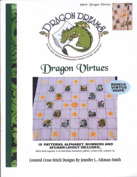 Dragon Virtues Cross Stitch Pattern - SDD-075 picture