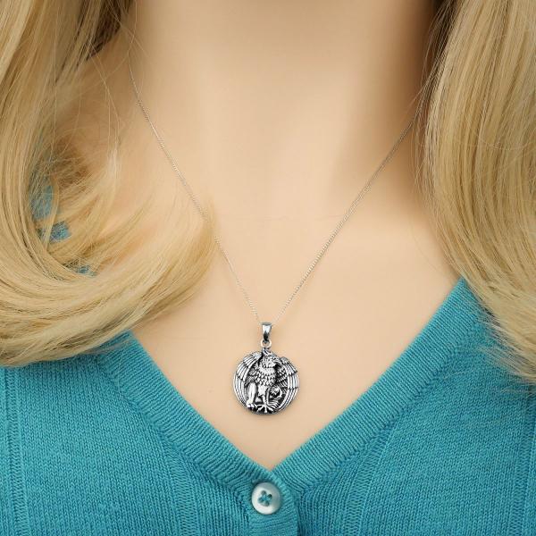 Silver Regal Gryphon Pendant - *Clearance* - PSS-870 picture