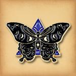 Midnight Moth Enamel Pin - PIN-186