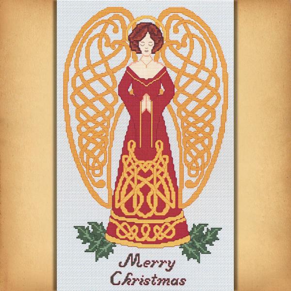 Celtic Christmas Angel Cross Stitch Pattern - SIA-779 picture