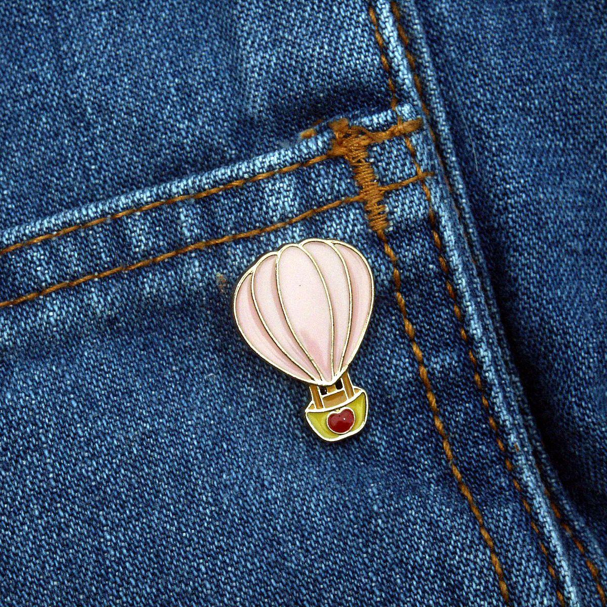 Hot Air Balloon Enamel Pin - PIN-082 picture