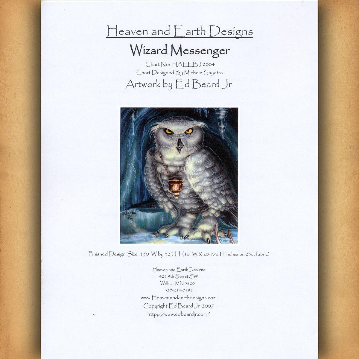 Wizard Messenger Cross Stitch Pattern - SHB-004 picture