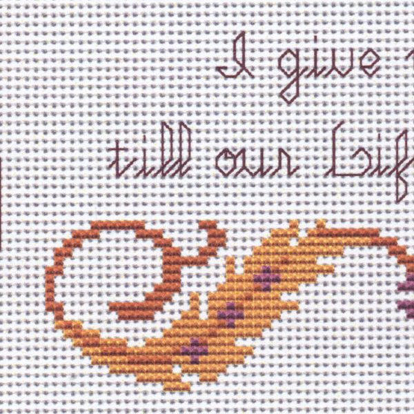 Handfasting Keepsake Cross Stitch Pattern - SIA-998 picture