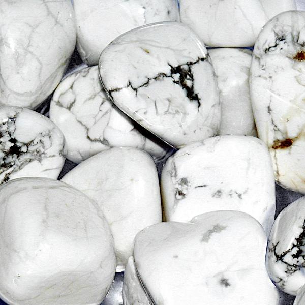 Tumbled Howlite Gemstones - CRY-HOW