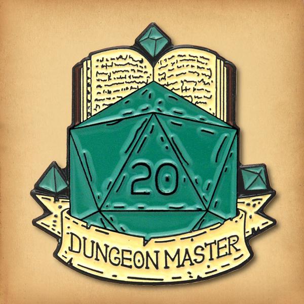 Dungeon Master d20 Enamel Pin - PIN-168