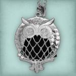 Owl Aromatherapy Locket - Silver Tone - PBM-AT2-S