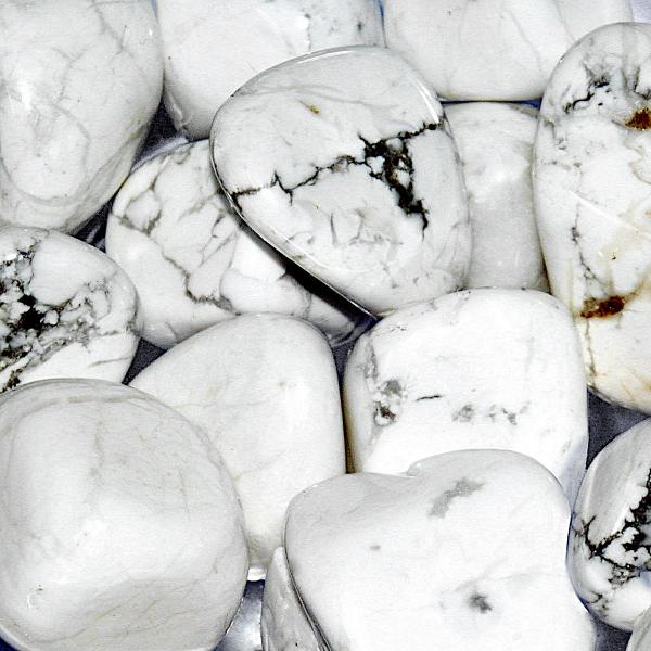 Howlite Tumbled Gemstones - CRY-HOW picture