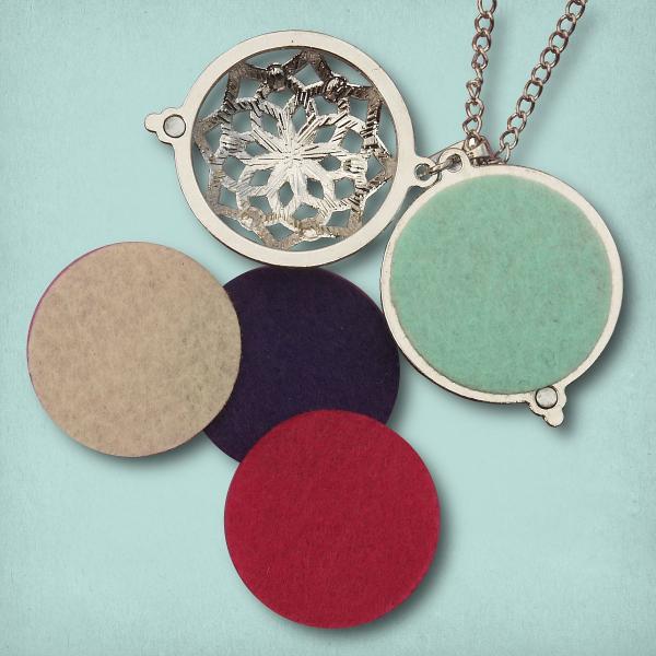Spiral Star Aromatherapy Locket - Silver Tone - PBM-AT3-S picture