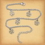 Stainless Steel Pentacle Anklet - ANK-6034