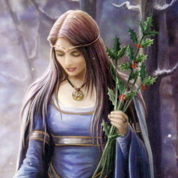 Solstice Gathering Yule Card - CRD-AN41 picture