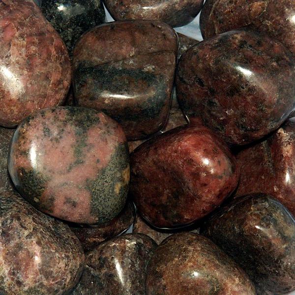 Rhodonite Tumbled Gemstones - CRY-RHO