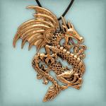 Bronze Dragon Pendant - PBZ-332