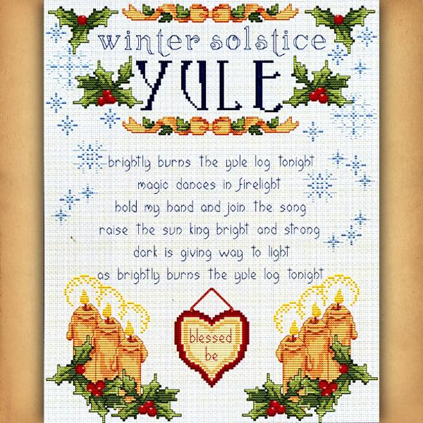 Wheel of the Year Series: Yule Cross Stitch Pattern - SIA-725