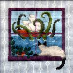 "What the Cat Saw: Troubled Waters" Cross Stitch Pattern - SIL-891