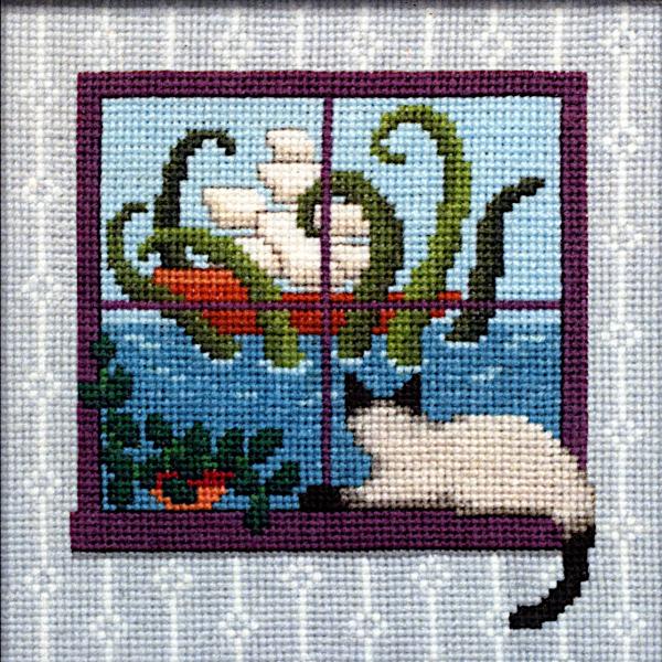"What the Cat Saw: Troubled Waters" Cross Stitch Pattern - SIL-891