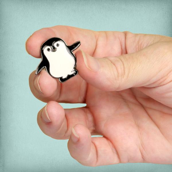Large Penguin Enamel Pin - PIN-098 picture