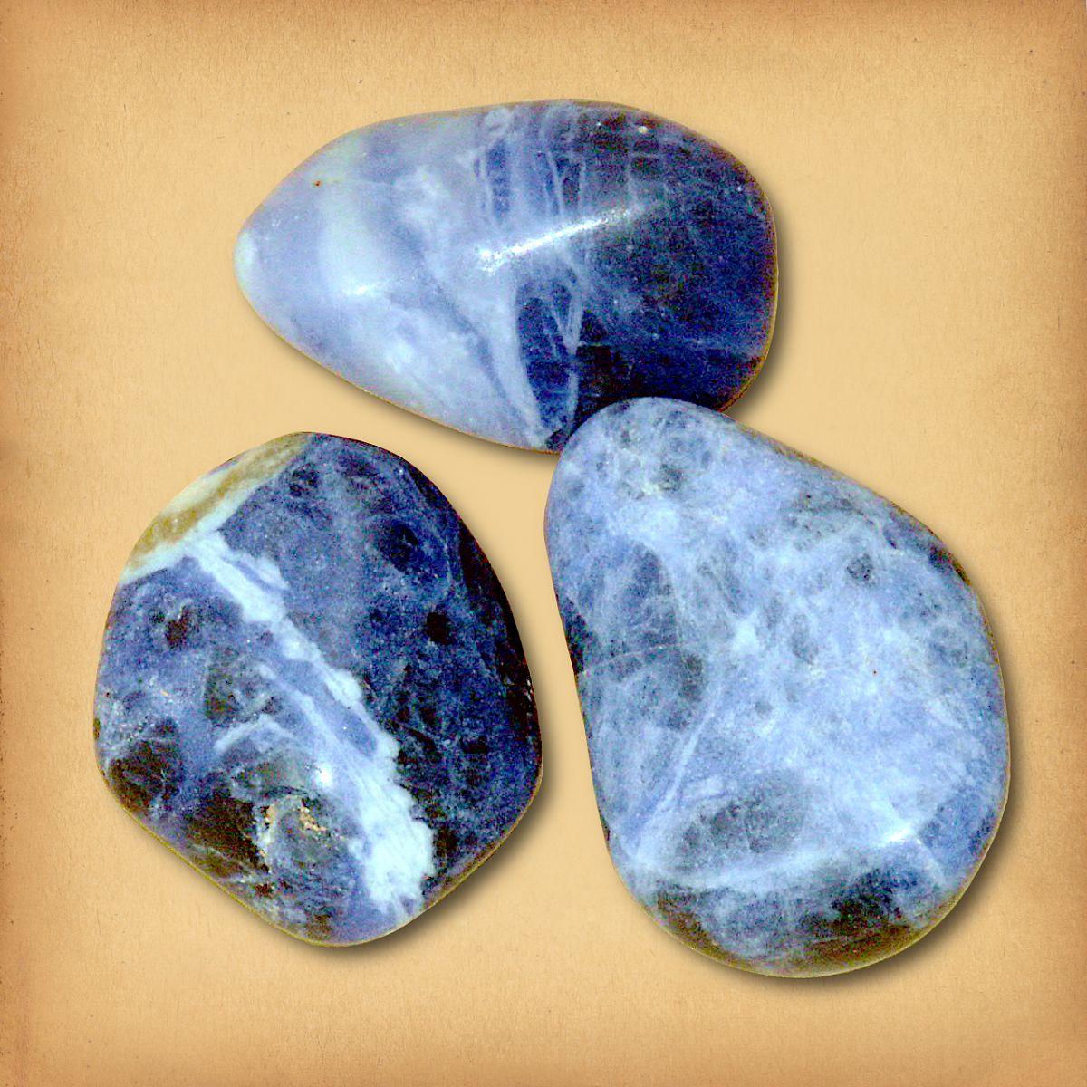 Sodalite Tumbled Gemstones - CRY-SOD picture