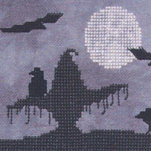 "Beneath the Harvest Moon" Cross Stitch Pattern - SWW-107 picture