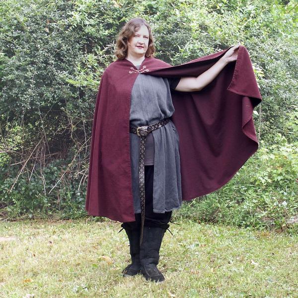 Plum Half Circle Cloak - CLK-117 picture