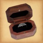 Octagonal Wooden Ring Box - GBX-R100
