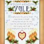 Wheel of the Year Series: Yule Cross Stitch Pattern - SIA-725