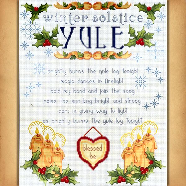 Wheel of the Year Series: Yule Cross Stitch Pattern - SIA-725 picture