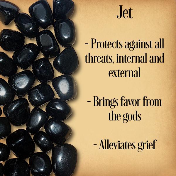 Jet Tumbled Gemstones - CRY-JET picture