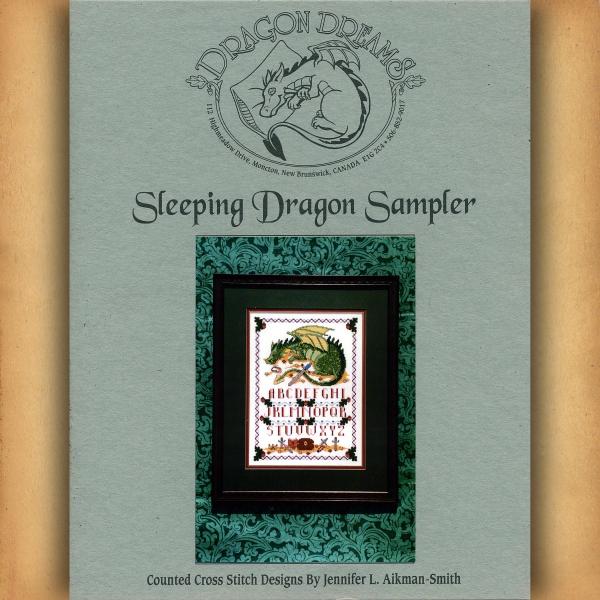 Sleeping Dragon Sampler Cross Stitch Pattern - SDD-015 picture