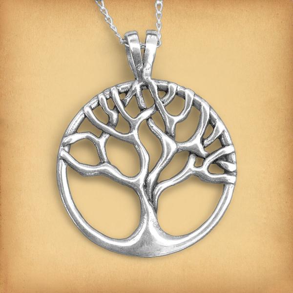 Silver Tree Pendant - PSS-9234 picture