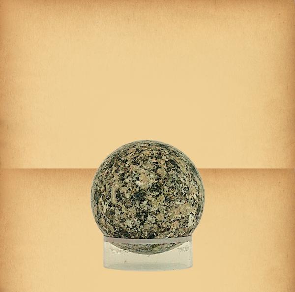 Polished Gray Speckled Granite Sphere - GMS-001