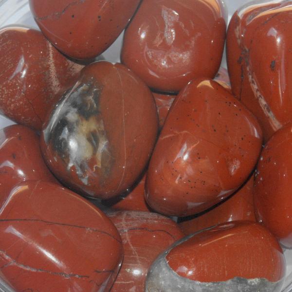 Tumbled Red Jasper Gemstones - CRY-RJP