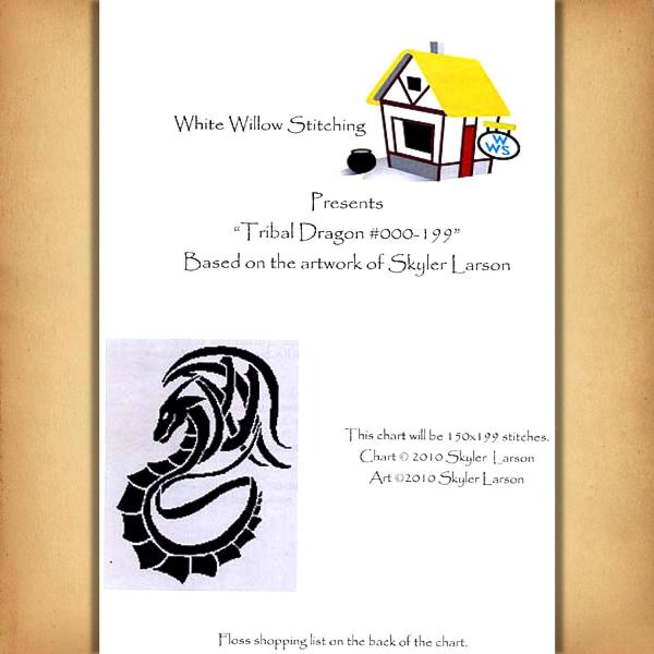 Tribal Dragon Cross Stitch Pattern - *Clearance* - SIW-199 picture