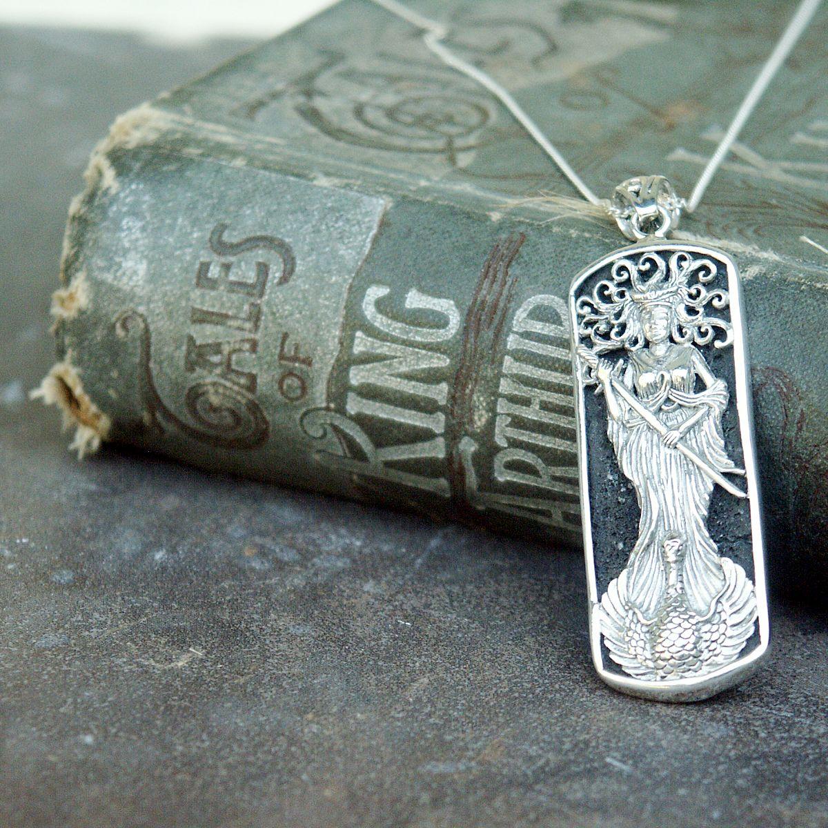 Silver Lady of the Lake Pendant - PSS-G240 picture