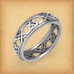 Silver Double Path Celtic Band - RSS-454