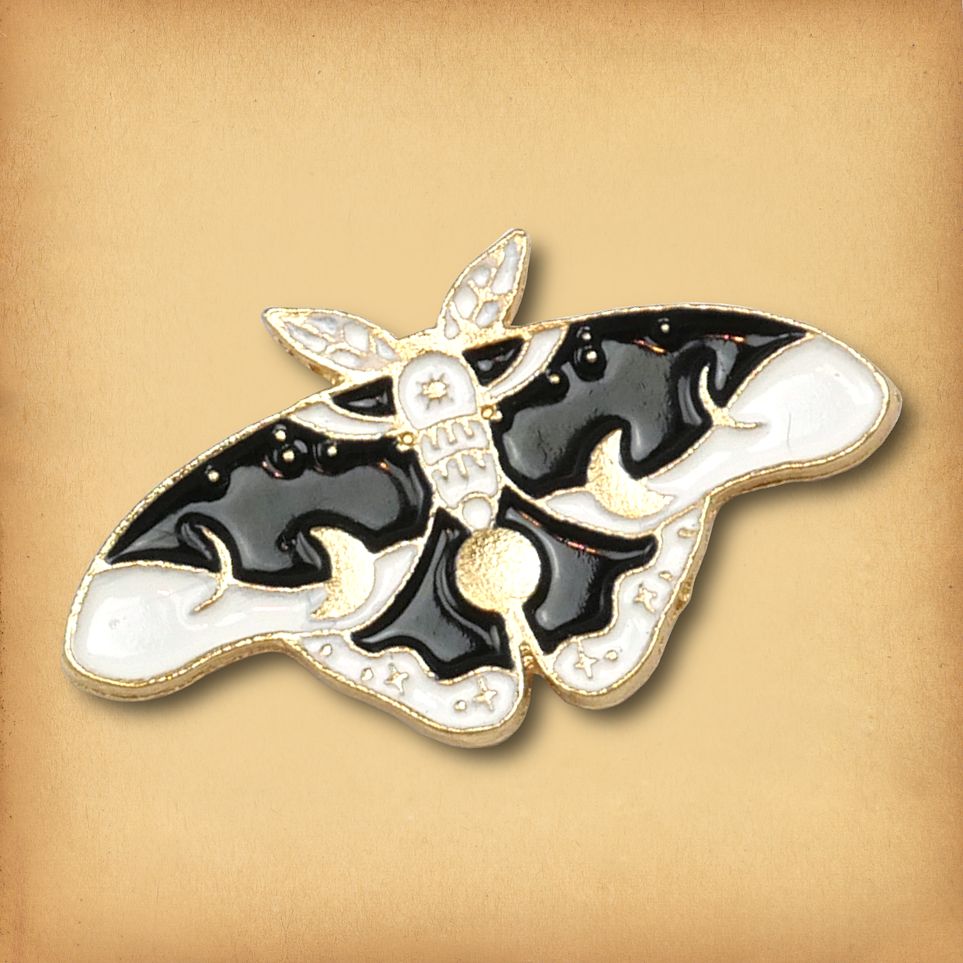 Set of Three Moth Enamel Pins - PIN-192 picture