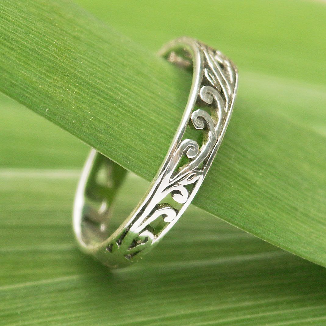Silver Vine Ring - RSS-2385 picture