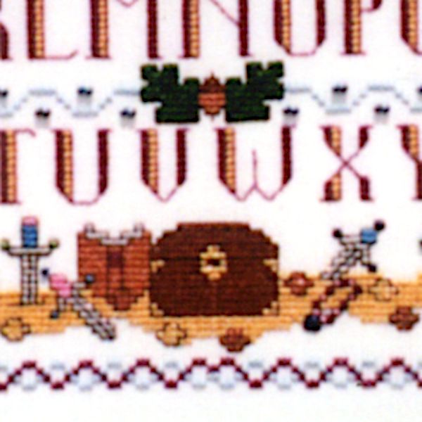 Sleeping Dragon Sampler Cross Stitch Pattern - SDD-015 picture
