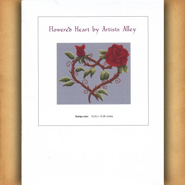 Flowered Heart Cross Stitch Pattern - SIA-673 picture