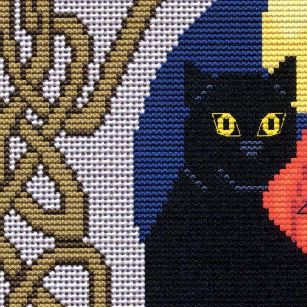Black Cat Samhain Cross Stitch Pattern - SIA-248 picture