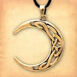 Bronze Celtic Moon Pendant - PBZ-330