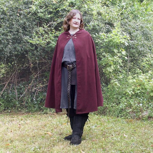 Plum Half Circle Cloak - CLK-117 picture