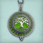 Tree of Life Aromatherapy Locket - Silver Tone - PBM-AT1-S