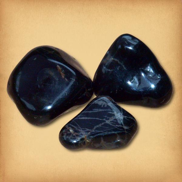 Black Onyx Tumbled Gemstones - CRY-ONX picture