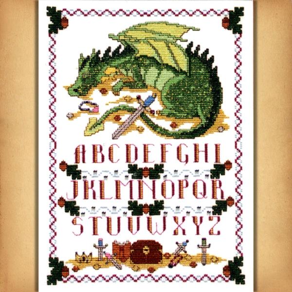 Sleeping Dragon Sampler Cross Stitch Pattern - SDD-015 picture