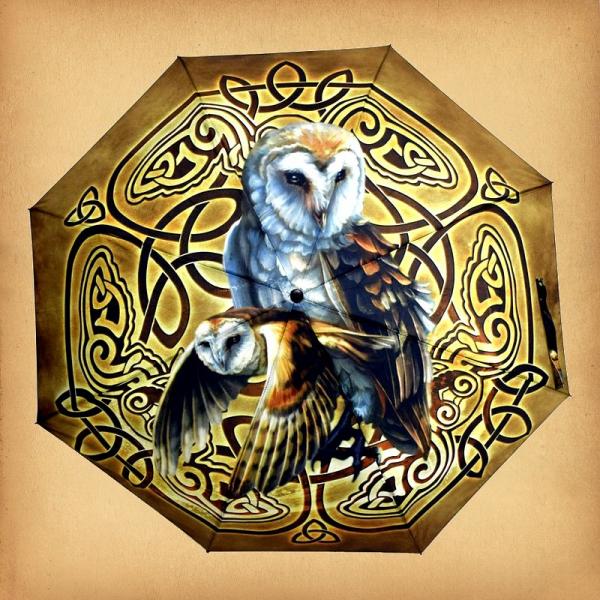 Celtic Owl Umbrella - UMB-007