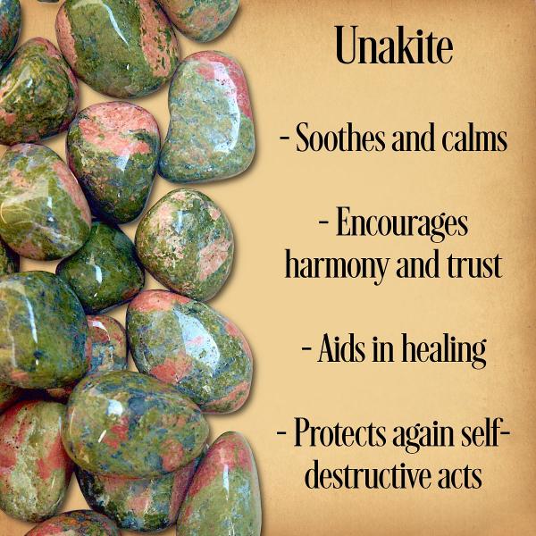 Unakite Tumbled Gemstones - CRY-UNA picture