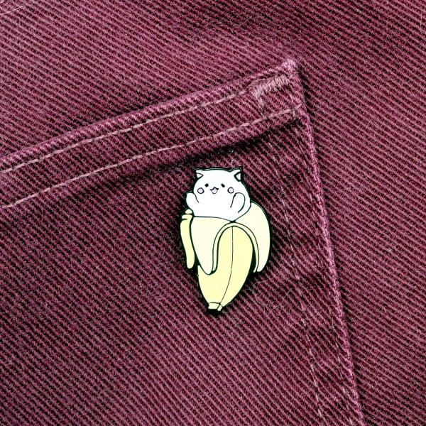 Bananya Cat Enamel Pin - PIN-128 picture